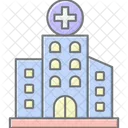 Hospital Lineal Color Icon Icon