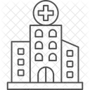 Hospital Thinline Icon Icon
