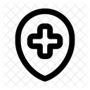 Hospital Map Point Placeholder Icon