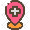 Hospital Pin Location Icon