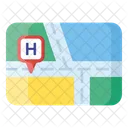 Hospital Location Map Navigation Location Icon
