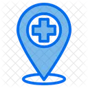 Pin Location Hospital Icon