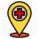 Pin Location Hospital Icon