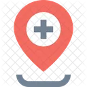 A Hospital Location Hospital Location Clinic Location Icon