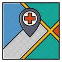Map Location Hospital Icon