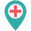 Hospital Pin Location Pin Health Clinic Icon