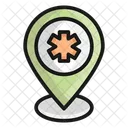 Hospital Location Navigation Icon