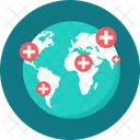 Hospital Network Global Medical Icon