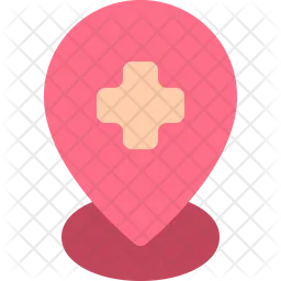 Hospital pin  Icon