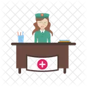 Hospital Reception Medical Icon