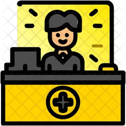 Hospital Receptionist  Icon