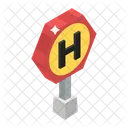 Road Sign Hospital Sign Road Symbol Icon