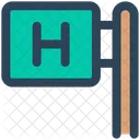 Medical Signboard Location Icon