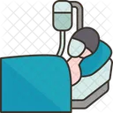 Hospitalized Patient Bed Icon