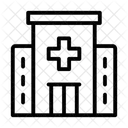 Hospitals Building Medical Cross Icon