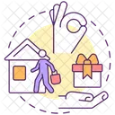 Host and hostess gift  Icon
