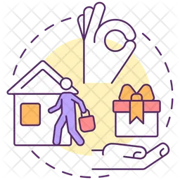 Host and hostess gift  Icon