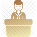 Host Anchor Journalist Icon