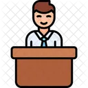 Host Anchor Journalist Icon