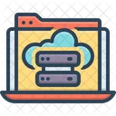 Hosted Cloud Server Icon