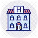 Hostel Building Camping Icon