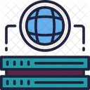 Hosting Database Network Icon