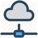 Cloud Computer Hosting Icon