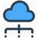 Cloud Computer Hosting Icon