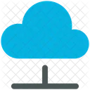 Cloud Computer Hosting Icon