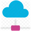 Cloud Computer Hosting Icon