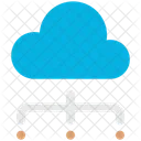 Cloud Computer Hosting Icon