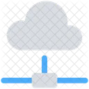 Cloud Computer Hosting Icon