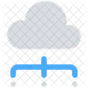 Cloud Computer Hosting Icon