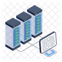 Data Center Hosting Di Dati Server Di Dati Icon