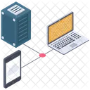 Hosting Data Device Data Storage Device Database Device Icon