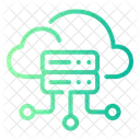 Hosting Networking Cloud Data Icon