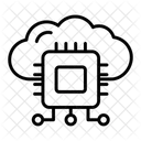 Hosting Chip Cloud Icon