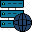 Hosting Server Cloud Data Base Icon