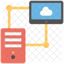 Hosting di server cloud  Icon