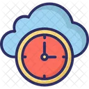 Cloud Clock Cloud Computing Schedule Icon