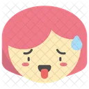 Hot Emoji Face Icon