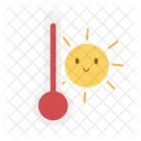 Hot Temperature Sun Icon