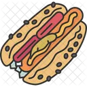Hot Dog Chicago Icon