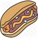 Hot Dog Half Icon