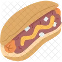 Hot Dog Half Icon