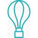 Hot Air Ballon Parachute Paragliding Icon