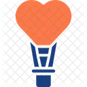 Hot Air Balloon Love Valentine Icon