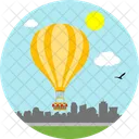 Hot Air Balloon Adventure Ride Icon