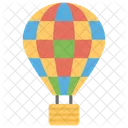 Hot Air Balloon Air Craft Fun Activity Icon