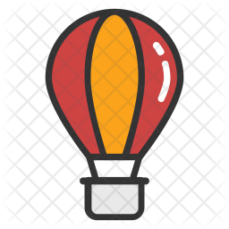 Download Free Hot Air Balloon Icon Of Colored Outline Style Available In Svg Png Eps Ai Icon Fonts